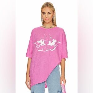 BOYS LIE Pinky Swear Boyfriend Tee Pink One Size